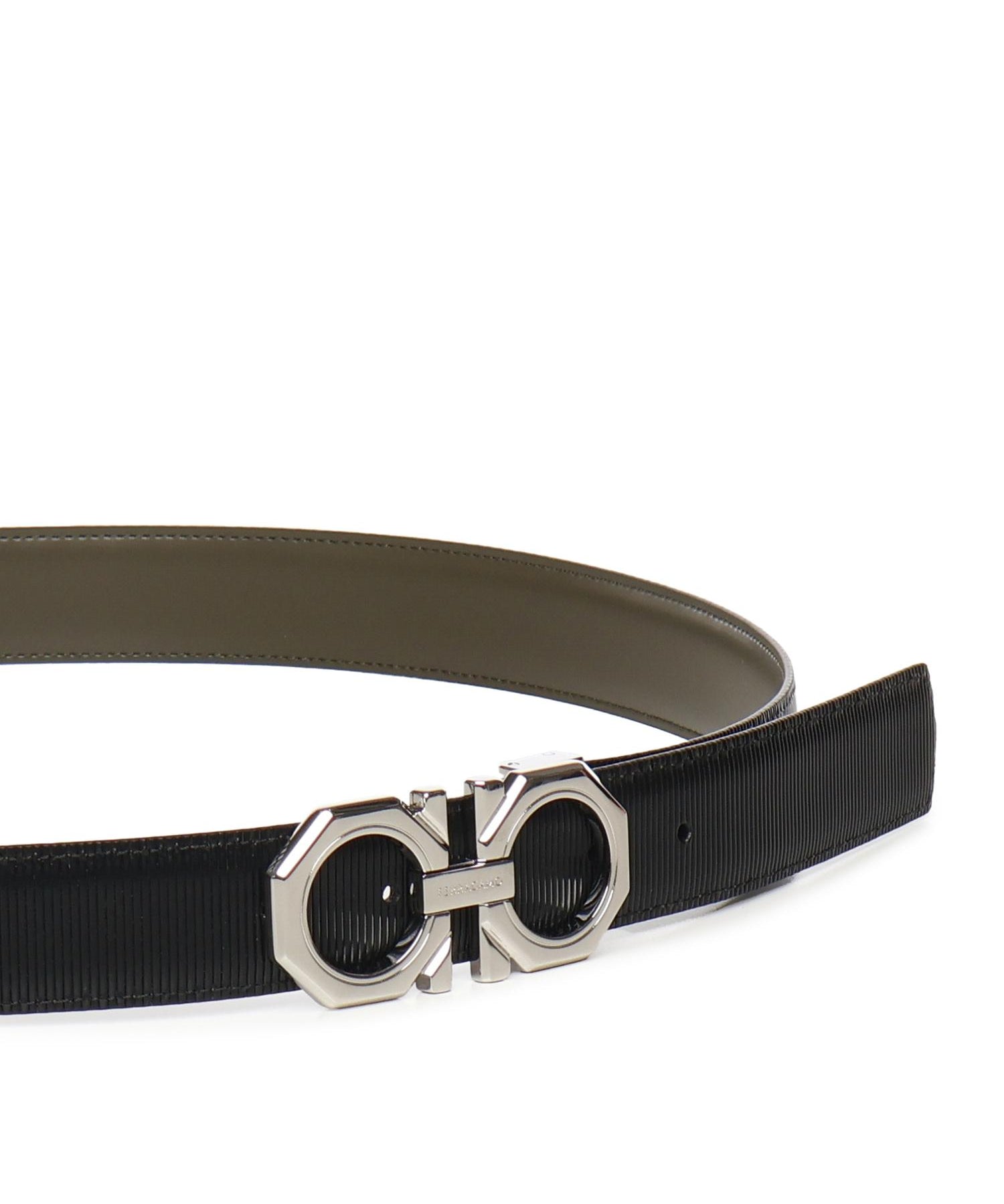 Cintura Gancini in pelle 670266 781219011 FERRAGAMO 