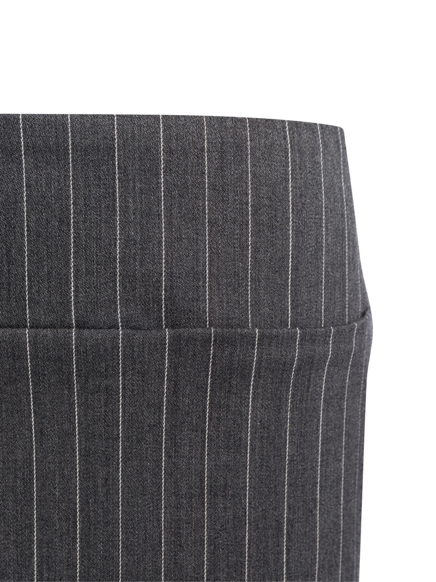 Minigonna in fresco di lana gessato G647 ES0080D903 DONDUP 