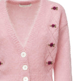 Cardigan cropped con ricami FABX4183K4603 9122 ALESSANDRA RICH 