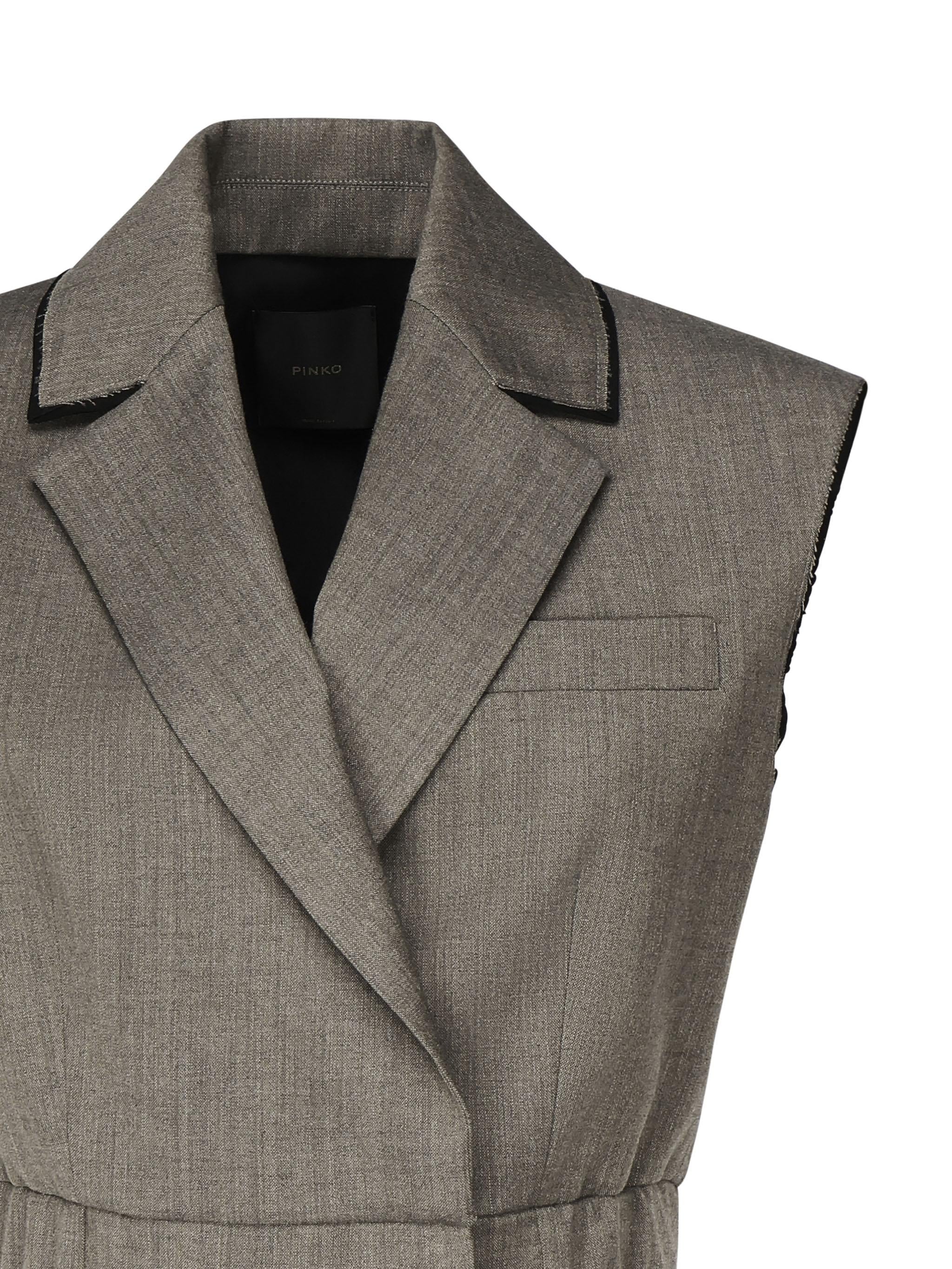 Gilet corto con rever ed elastico 104755 A2BQL67 PINKO 