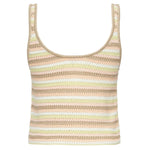 Canotta cropped con logo ricamato CHC25AMH02555 3ZA CHLOÉ 