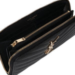 Portafogli Cassandre matelassé<BR/> 358094 BOW011000 SAINT LAURENT 