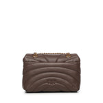 Borsa a tracolla grande Love Bag Puff trapunta farfalla 100039 A1EXL74Q PINKO 