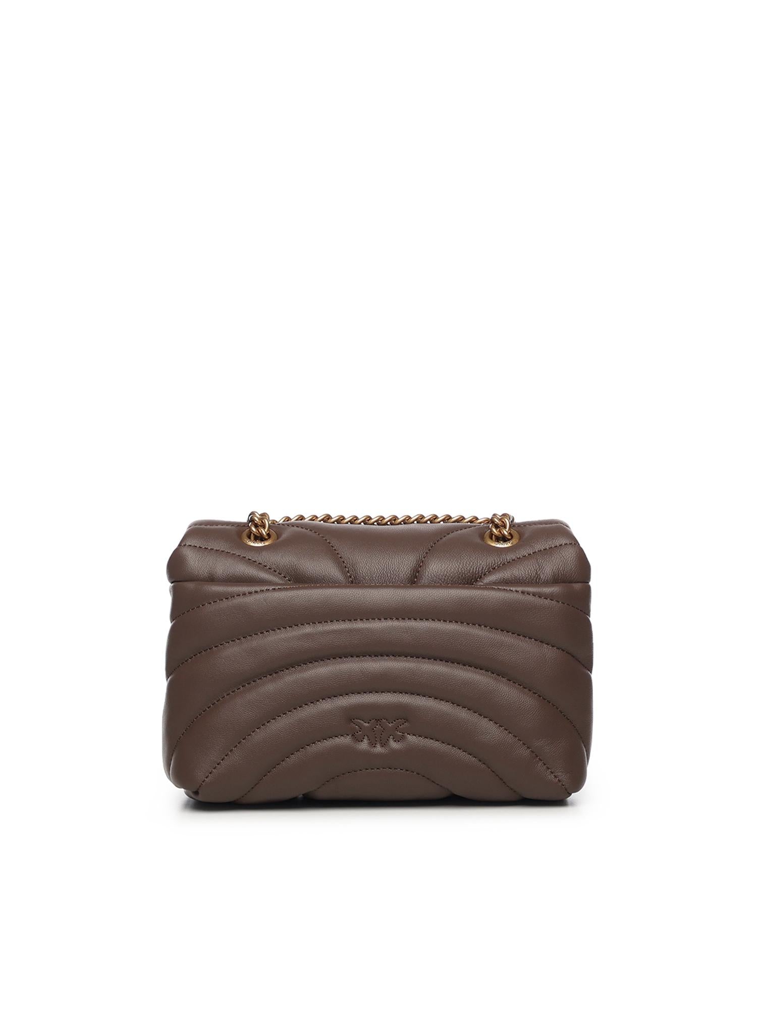 Borsa a tracolla grande Love Bag Puff trapunta farfalla 100039 A1EXL74Q PINKO 