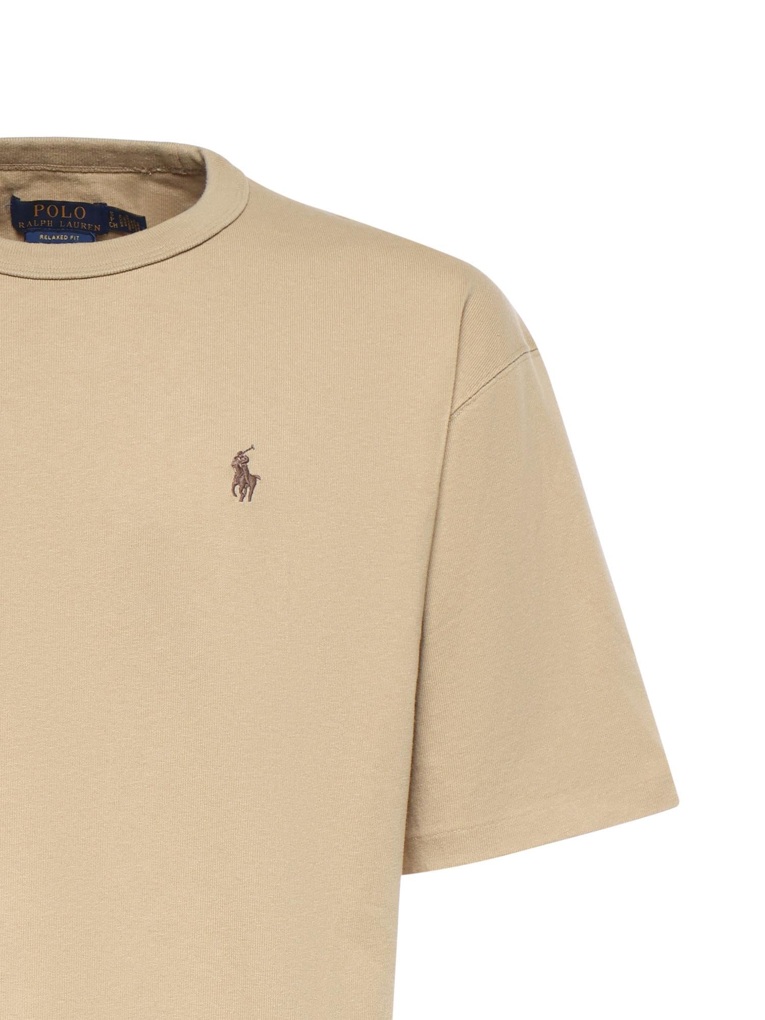 T-shirt in cotone con logo 710A12979 002 POLO RALPH LAUREN 