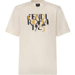 T-shirt in cotone con  stampa logo FY0936 AVOHF1J7C FENDI 