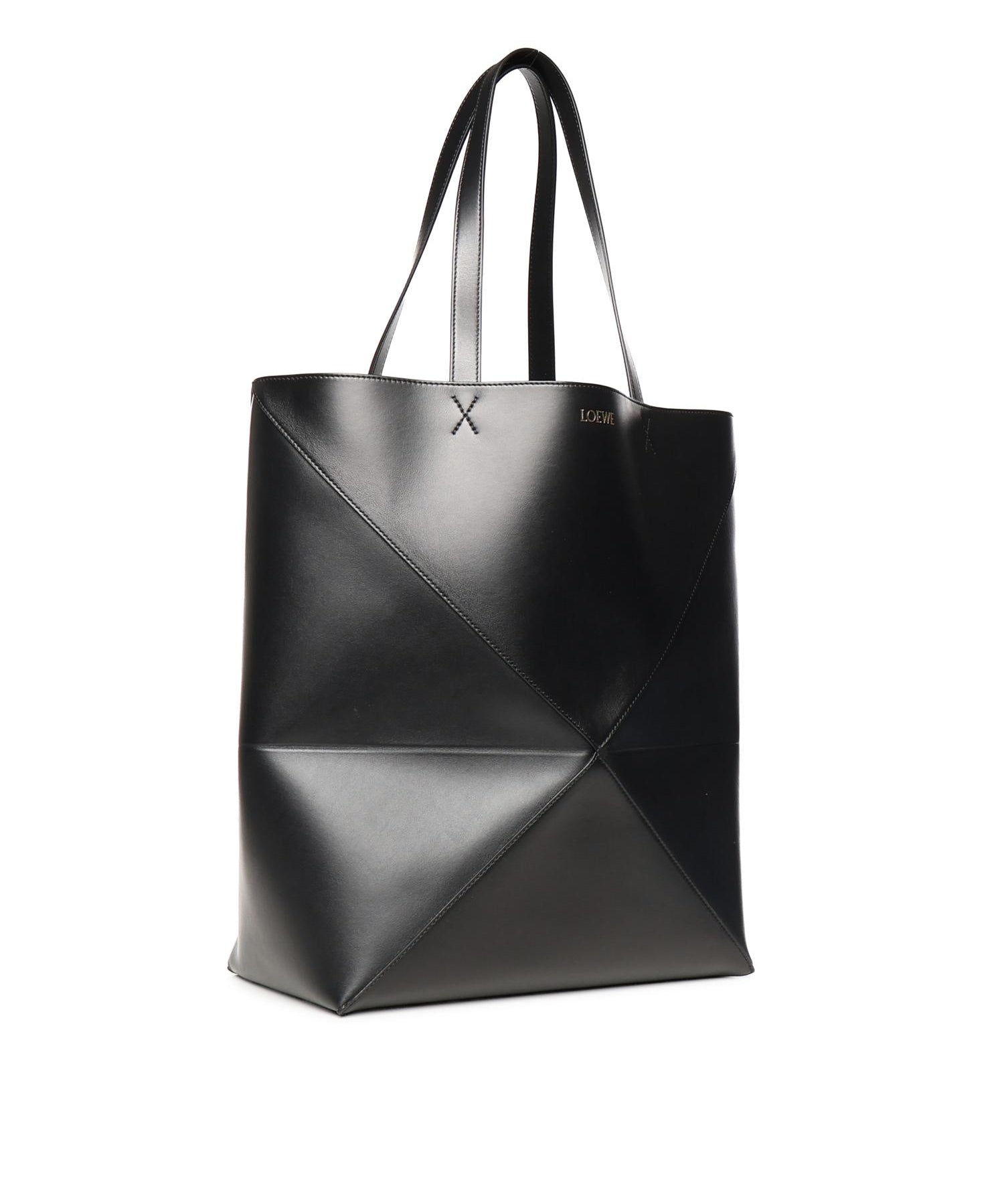 Borsa Puzzle Fold Tote XL in pelle di vitello B933Q18X01 1100 LOEWE 