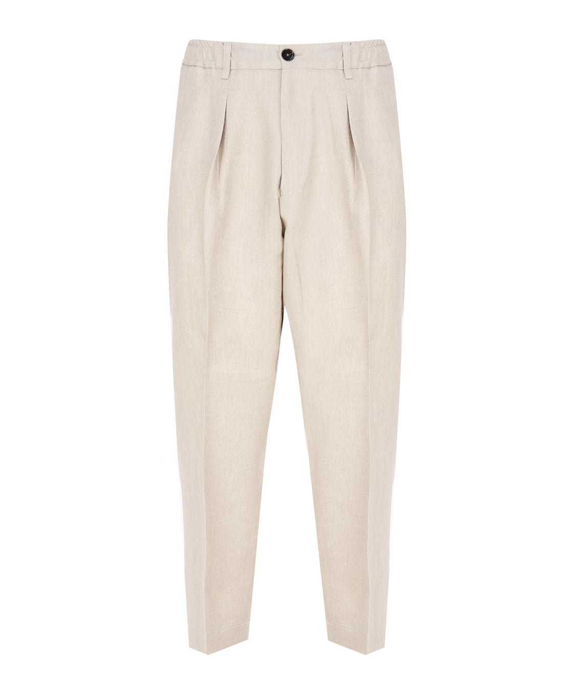 Pantalone sartoriale in lino DOMINIQUE 24S-LLAPNATURALE BE ABLE 