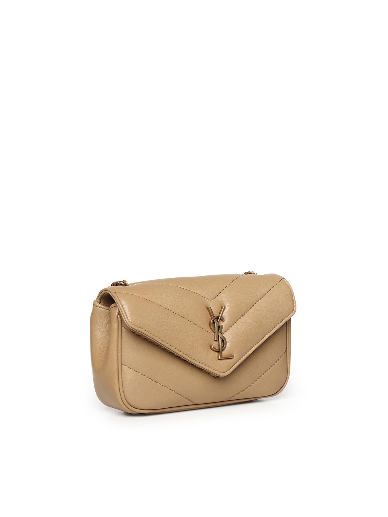 Borsa Loulou mini in pelle di agnello 821749 AAEAX2357 SAINT LAURENT 