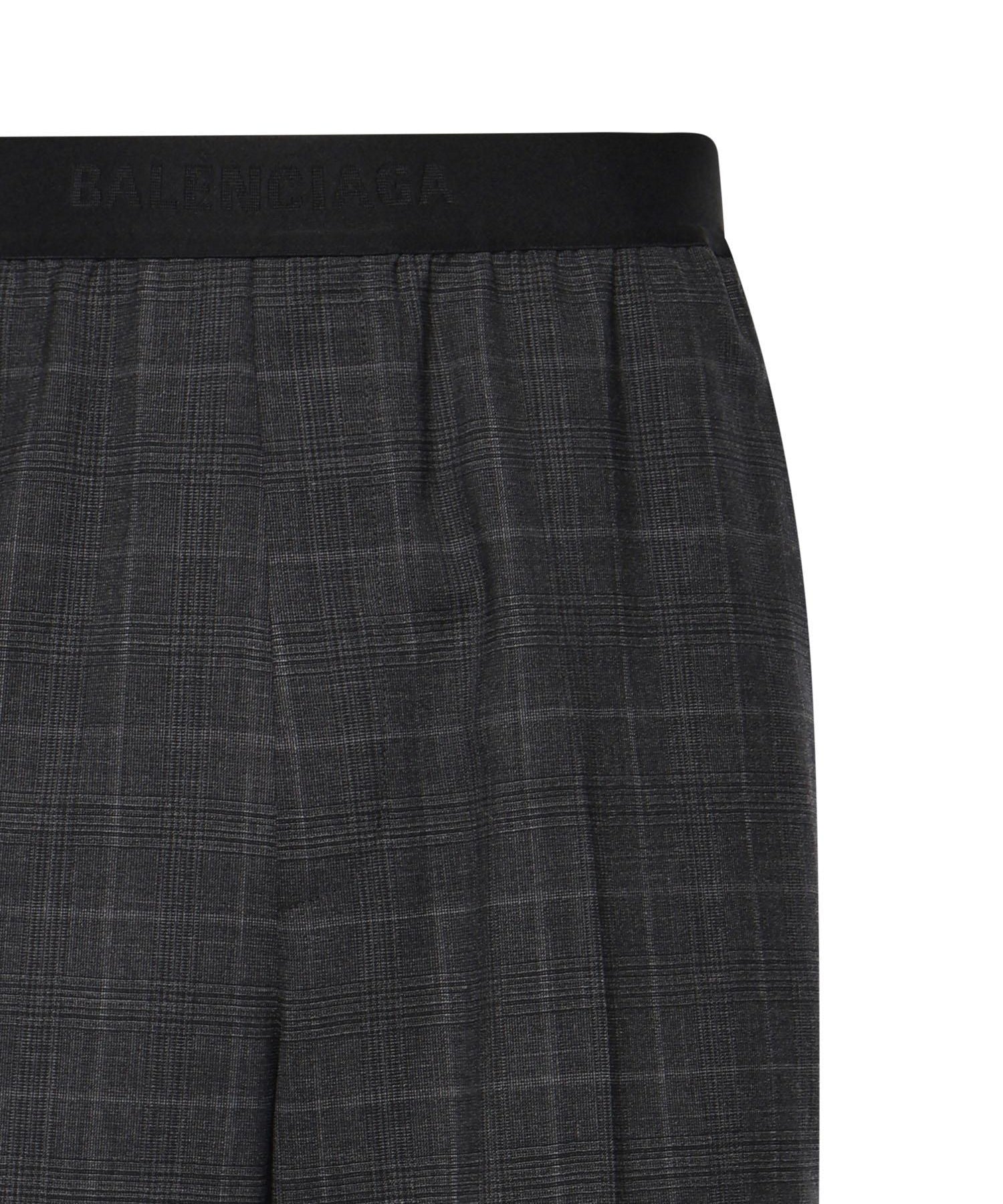 Pantaloni check in lana con logo 866537 TQT081441 BALENCIAGA 
