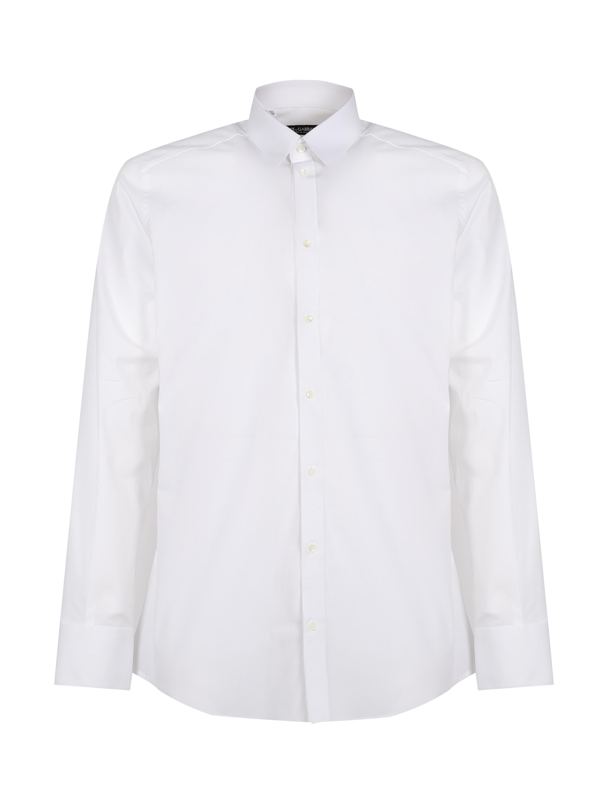 Camicia in cotone stretch G5EJ0T FUEEEW0800 DOLCE & GABBANA 