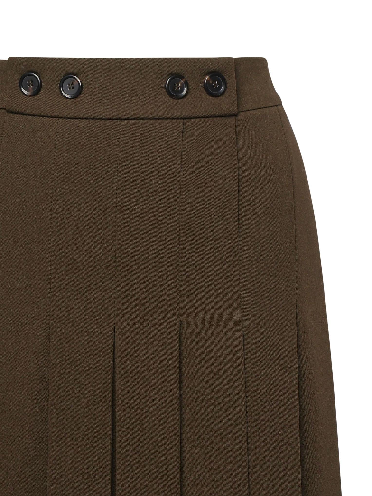 Gonna lunga con dettagli a pieghe 104380 A18EX93 PINKO 