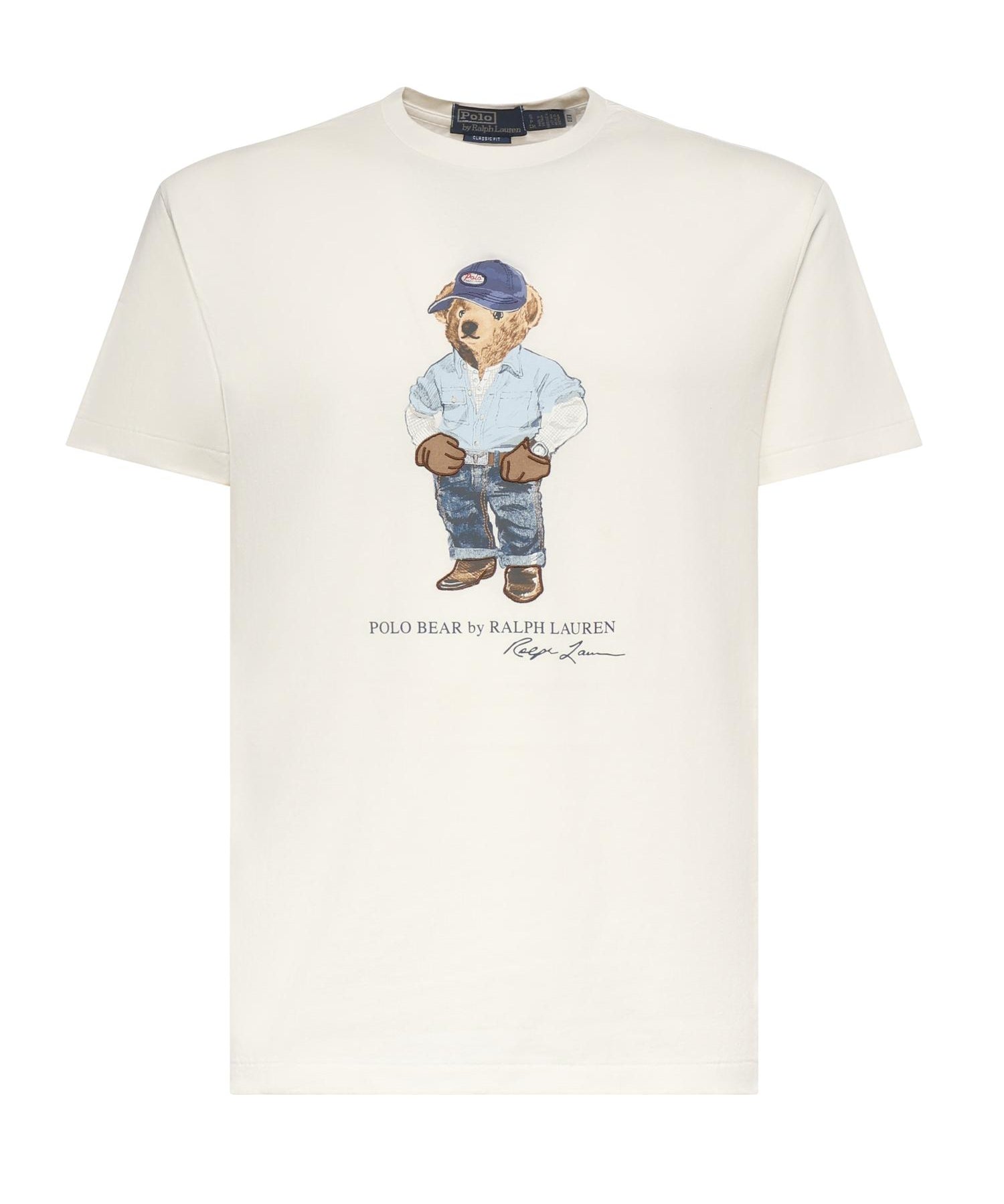 T-shirt con stampa in cotone 710B14615 001 POLO RALPH LAUREN 