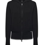 Cardigan con zip in lana e cashmere 105491 A2Q9Z99 PINKO 