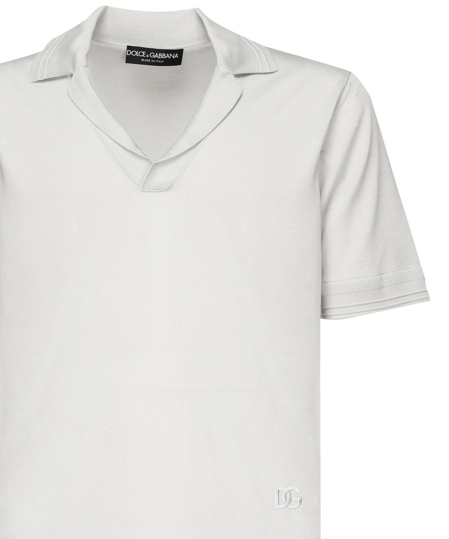 Polo in seta GXZ09Z JBSLVN4534 DOLCE & GABBANA 