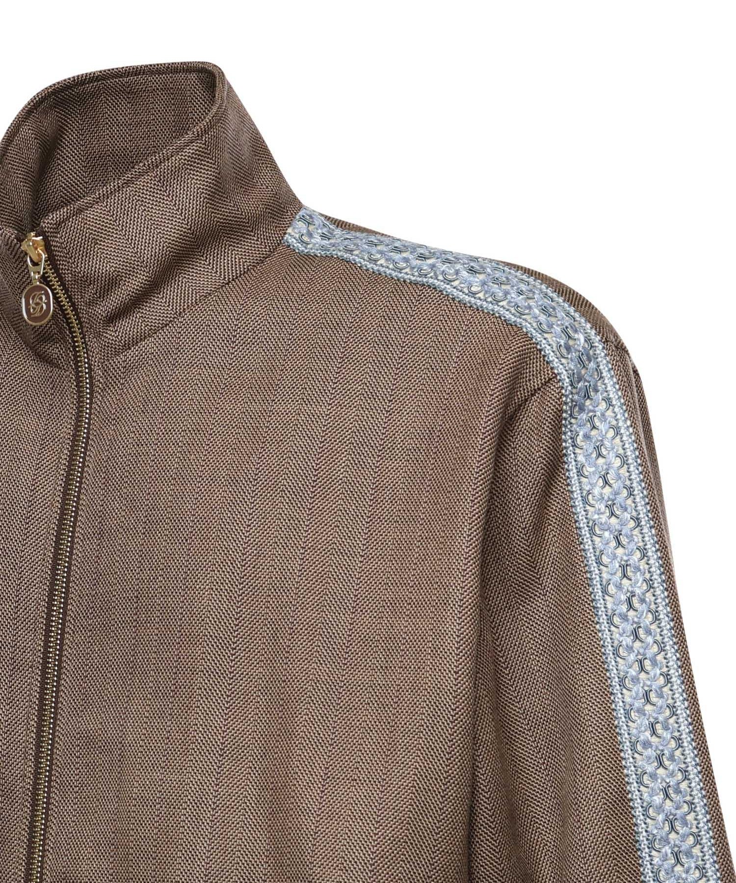 Giacca 'La Trackjacket Chevron' in lana IJT214WV009 BN Drôle de Monsieur 