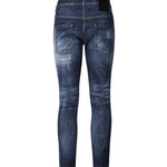Jeans skater in denim stressed S74LB1556 S30664470 DSQUARED2 