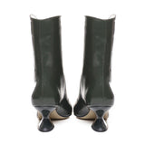 Tronchetto in pelle con tacco basso ELIANE 143 VERLUXVERDE ALCHIMIA 