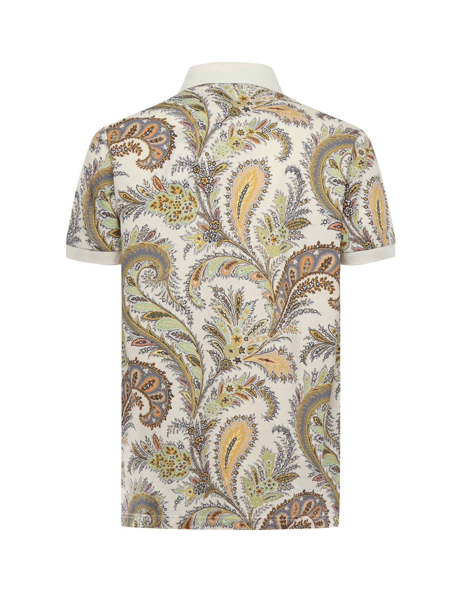 Polo in cotone paisley floreale MRMD0004 AK930X0800 ETRO 