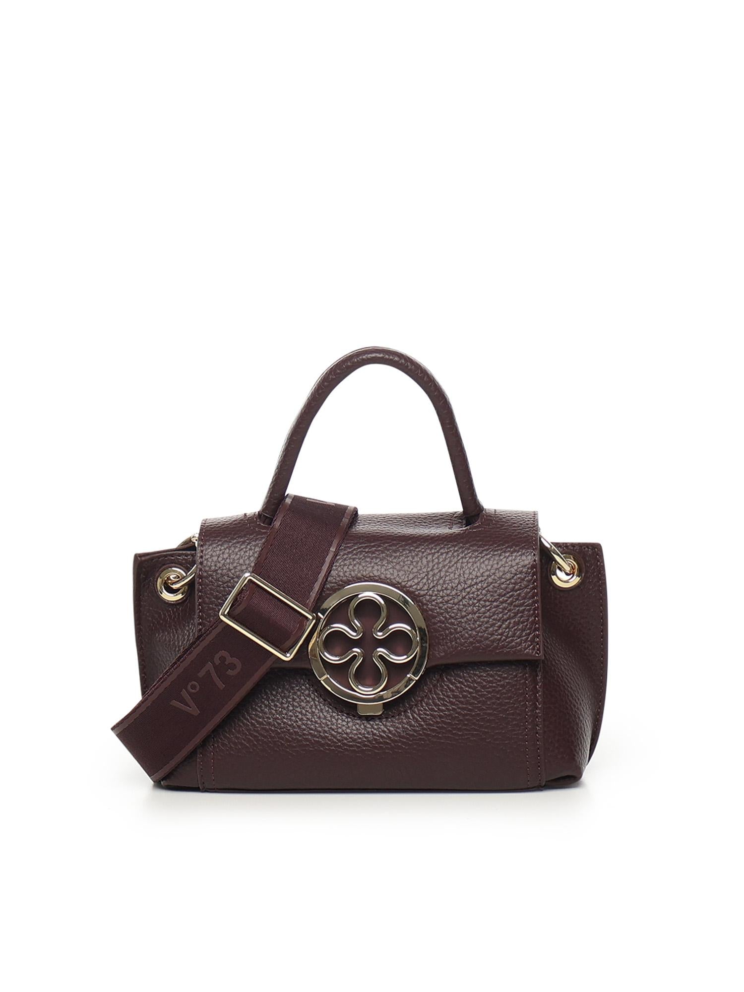 Borsa a mano Federica V small<BR/> 73BS9ER02 FEDERICA VBORDEAUX V° 73 
