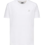 T-SHIRT IN COTONE CON LOGO GWP01220 P00059480185 GOLDEN GOOSE 