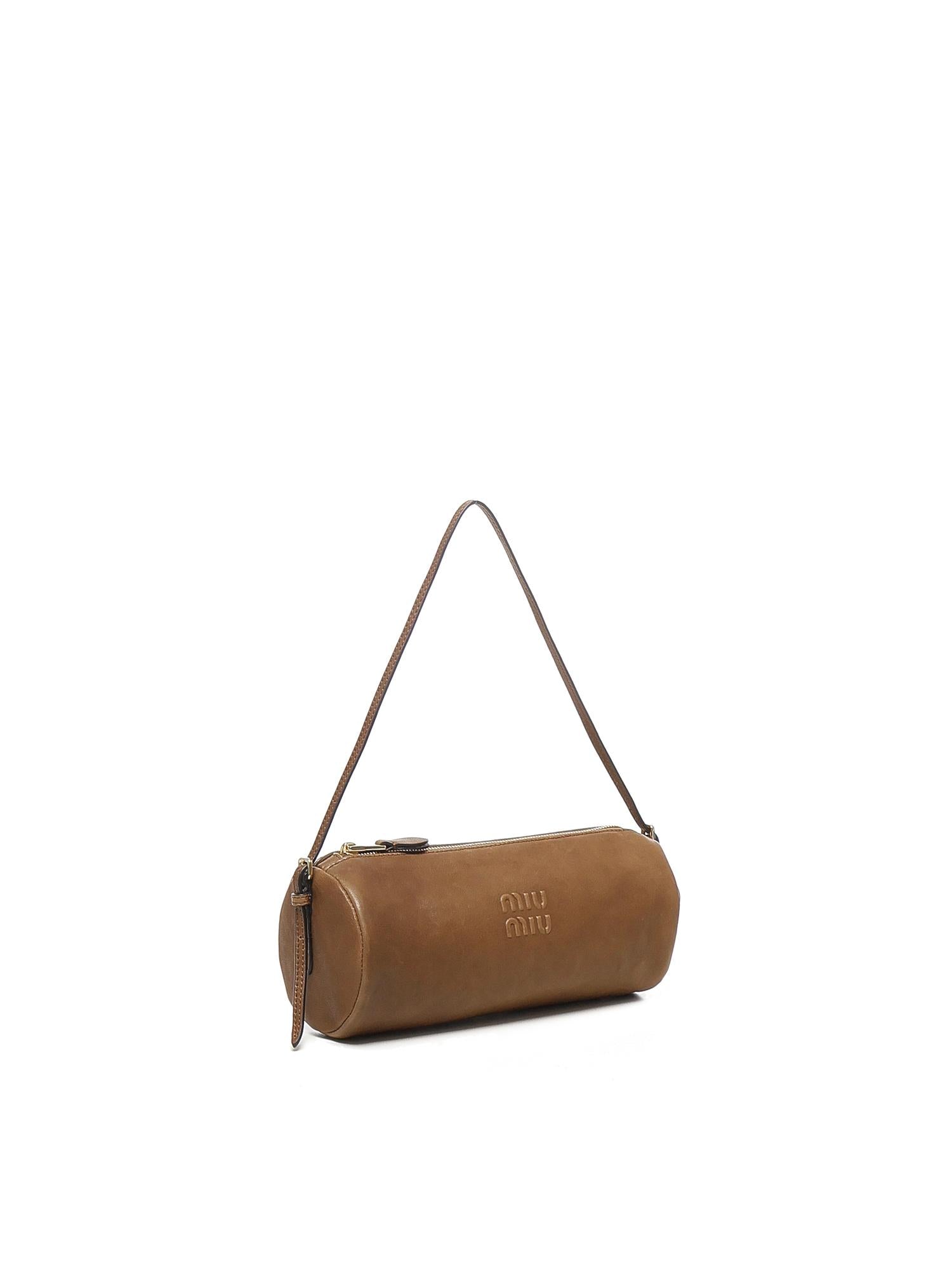 borsa a spalla in nappa Aviator 5NE851 AEFXF0316 MIU MIU 
