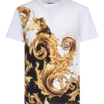 T-shirt in jersey di cotone con stampa 80GAH6SB JS541GL2 VERSACE JEANS COUTURE 
