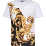 T-shirt in jersey di cotone con stampa 80GAH6SB JS541GL2 VERSACE JEANS COUTURE 