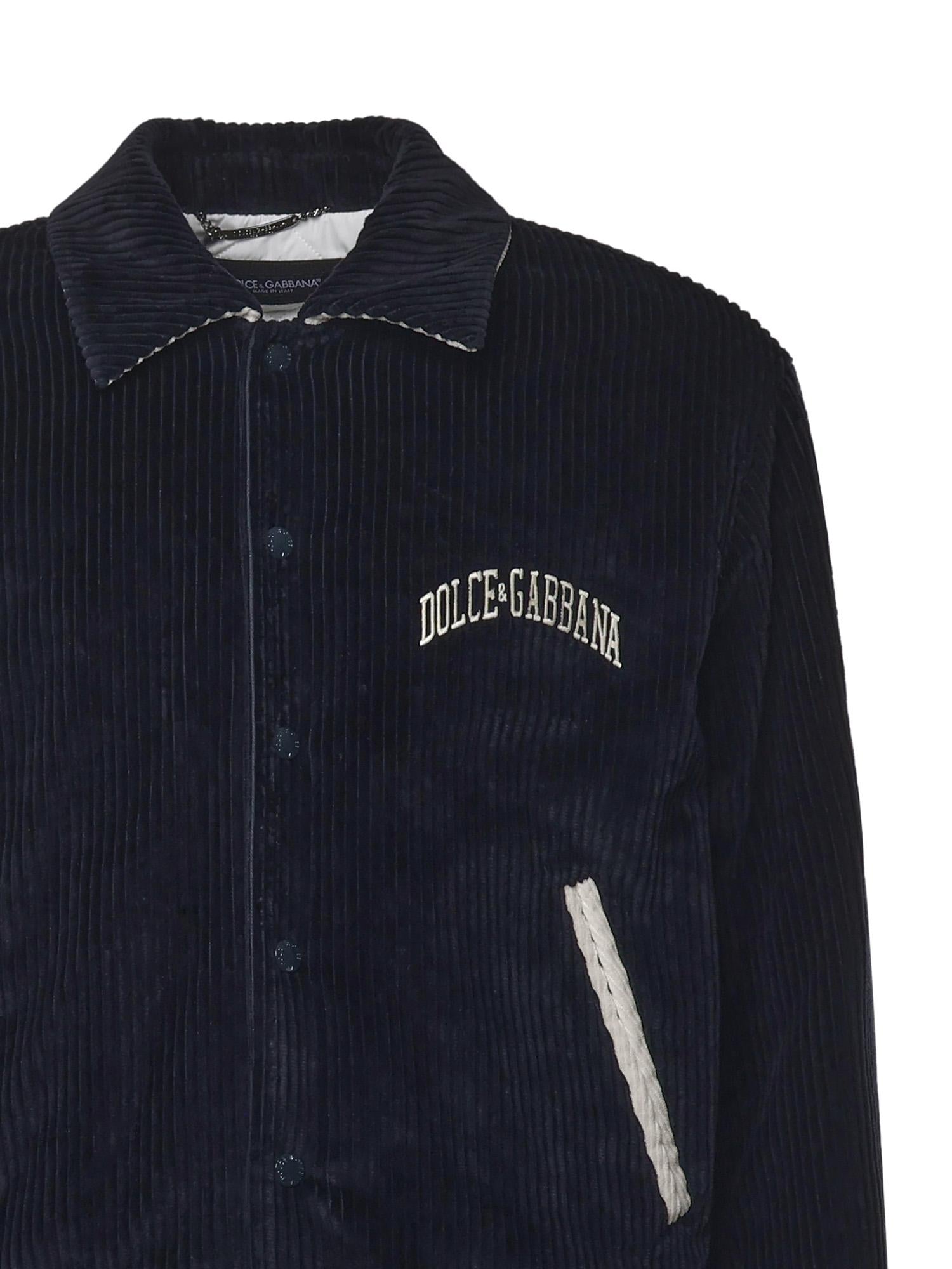 Bomber in velluto a coste G9BPXZ FUVLIB0665 DOLCE & GABBANA 