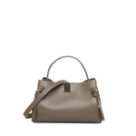 Borsa Gyoza mini in pelle GYOZA MINI PEBBLE GRAIN LEATHER TAUPE YUZEFI 