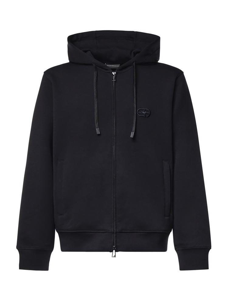 Felpa con zip in misto cotone AF10013 EM004538UB118 EMPORIO ARMANI 