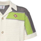 Camicia a righe all'uncinetto MSP26KW1207 01 CASABLANCA 