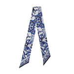 Foulard in twill con stampa maiolica FS215A GDAOYHA3OO DOLCE & GABBANA 
