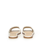 Slipper in pelle con logo SD0463 P001Z12 PINKO 