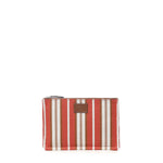 Pochette piatta a righe signature media 7N0159 AUGXF1SCQ FENDI 