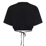 T-shirt cropped in jersey 106907 A3ARZ99 PINKO 