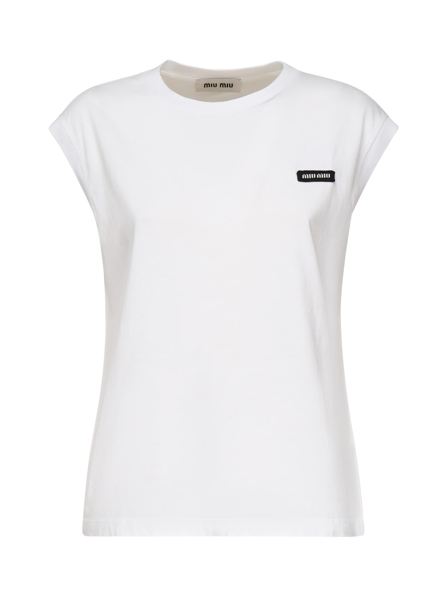 Set di tre t-shirt in jersey<BR/> MJE15 17UZF0UP4 MIU MIU 