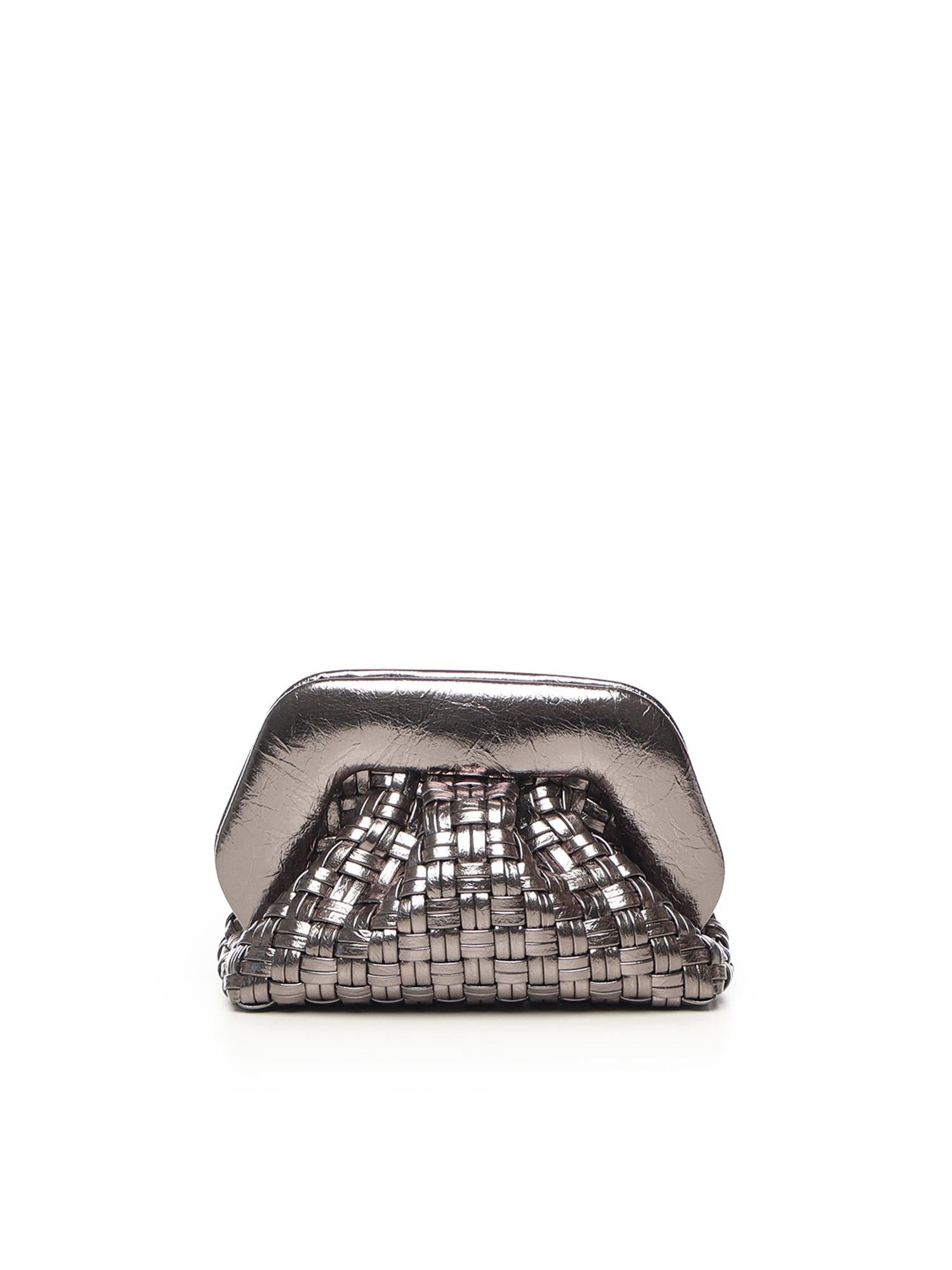 Borse Tia microintrecciata<BR/> TMFW25GMWL125 DARK SILVER THEMOIRè 