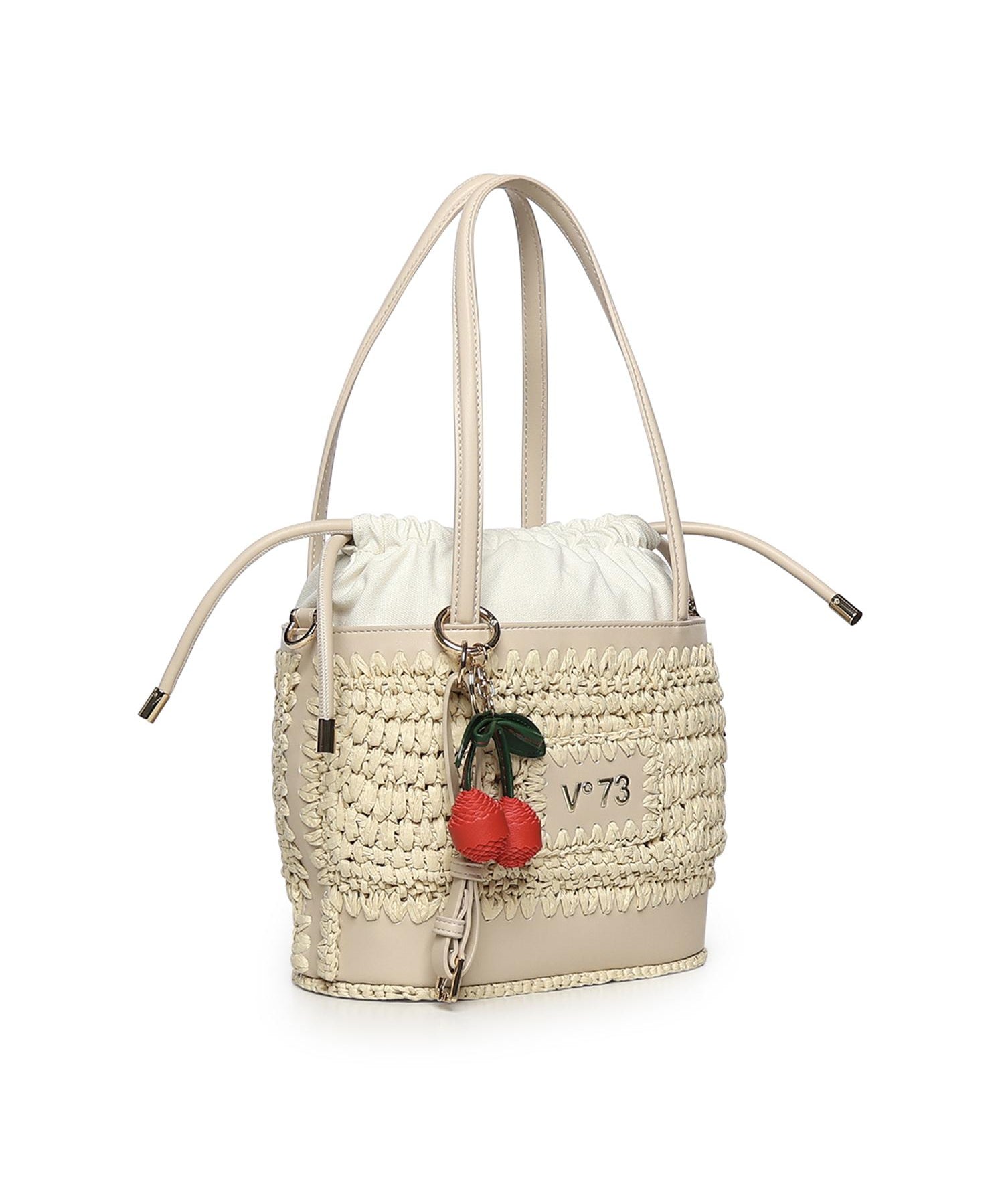 Borsa Alisya con logo 73BS9M303 ALISYAOFF WHITE V° 73 