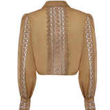 Camicia cropped Devi in voile di cotone 261200 CINNAMON CHARO RUIZ 