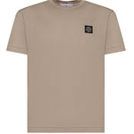 T-shirt con patch Compass in jersey di cotone L1S152100027 S0013V009A STONE ISLAND 
