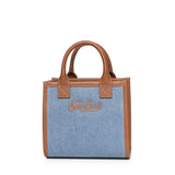 Borsa Vanity mini in denim e pelle VANMI001 01515L MC2 SAINT BARTH 