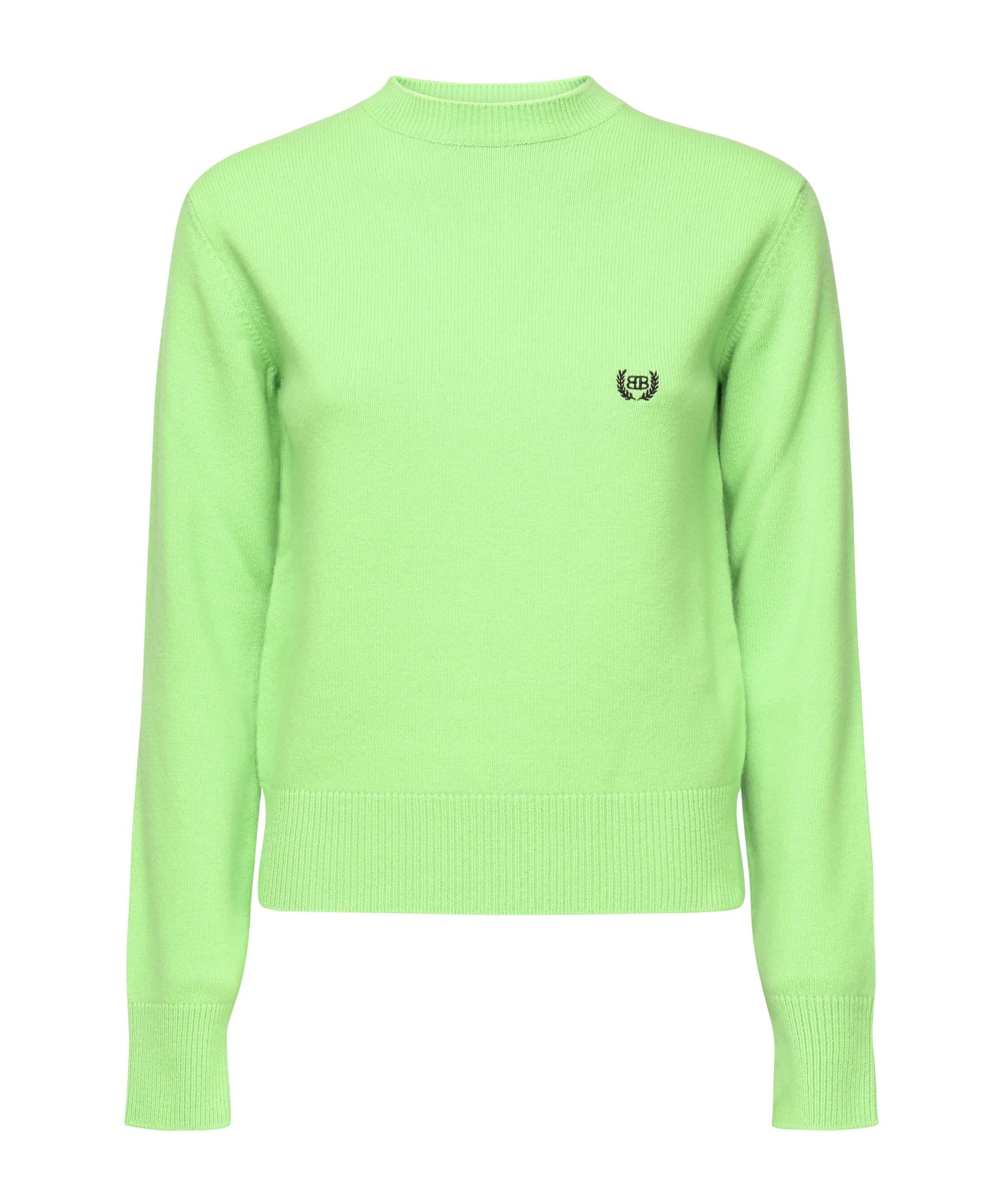 Maglione girocollo con logo 812107 T17143232 BALENCIAGA 
