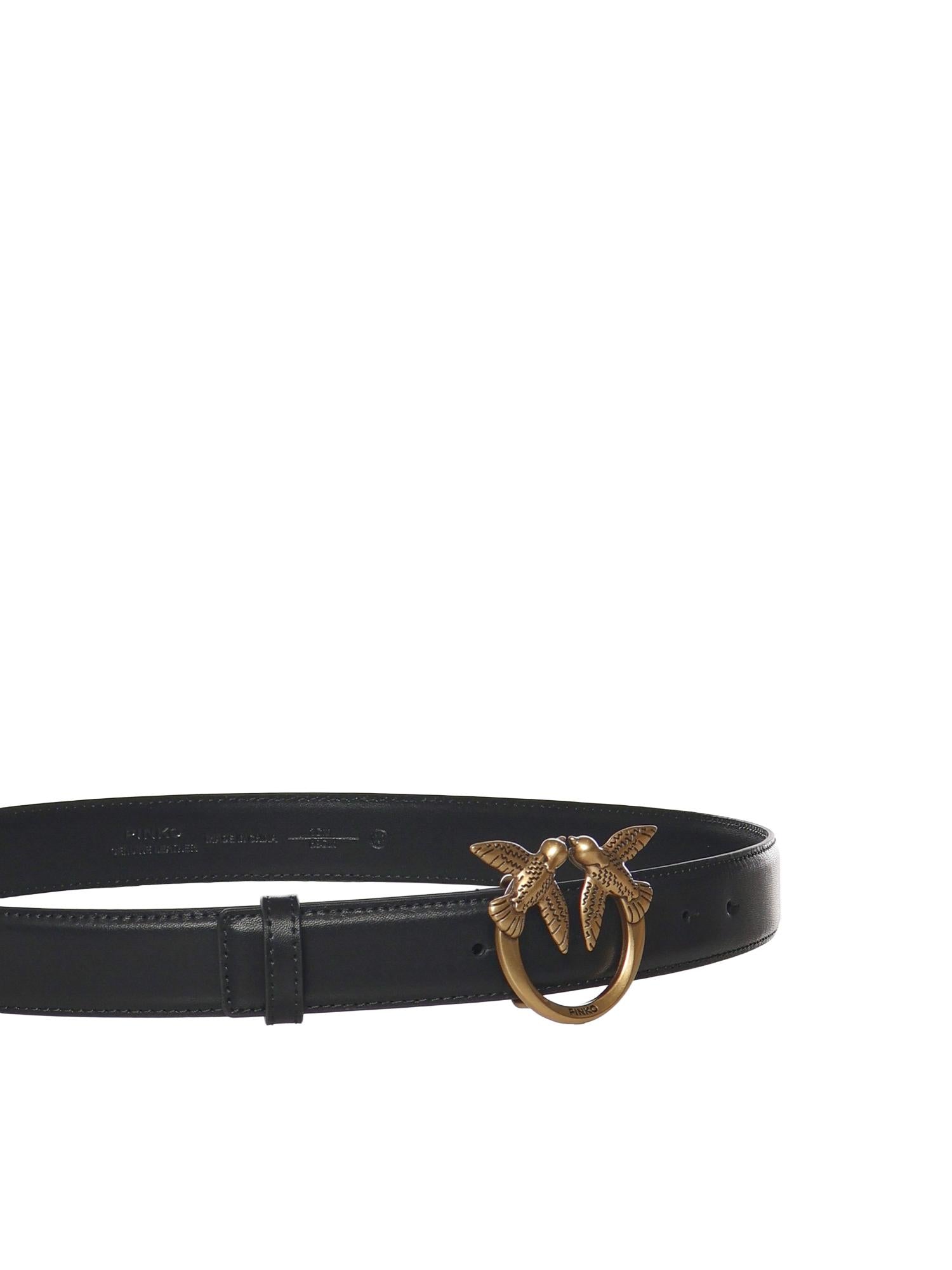 Cintura Love Birds in pelle 100125 A0F1Z99Q PINKO 