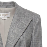 Giacca sartoriale monopetto in flanella 79AAQ509 N0615825 GENNY 