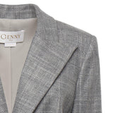 Giacca sartoriale monopetto in flanella 79AAQ509 N0615825 GENNY 