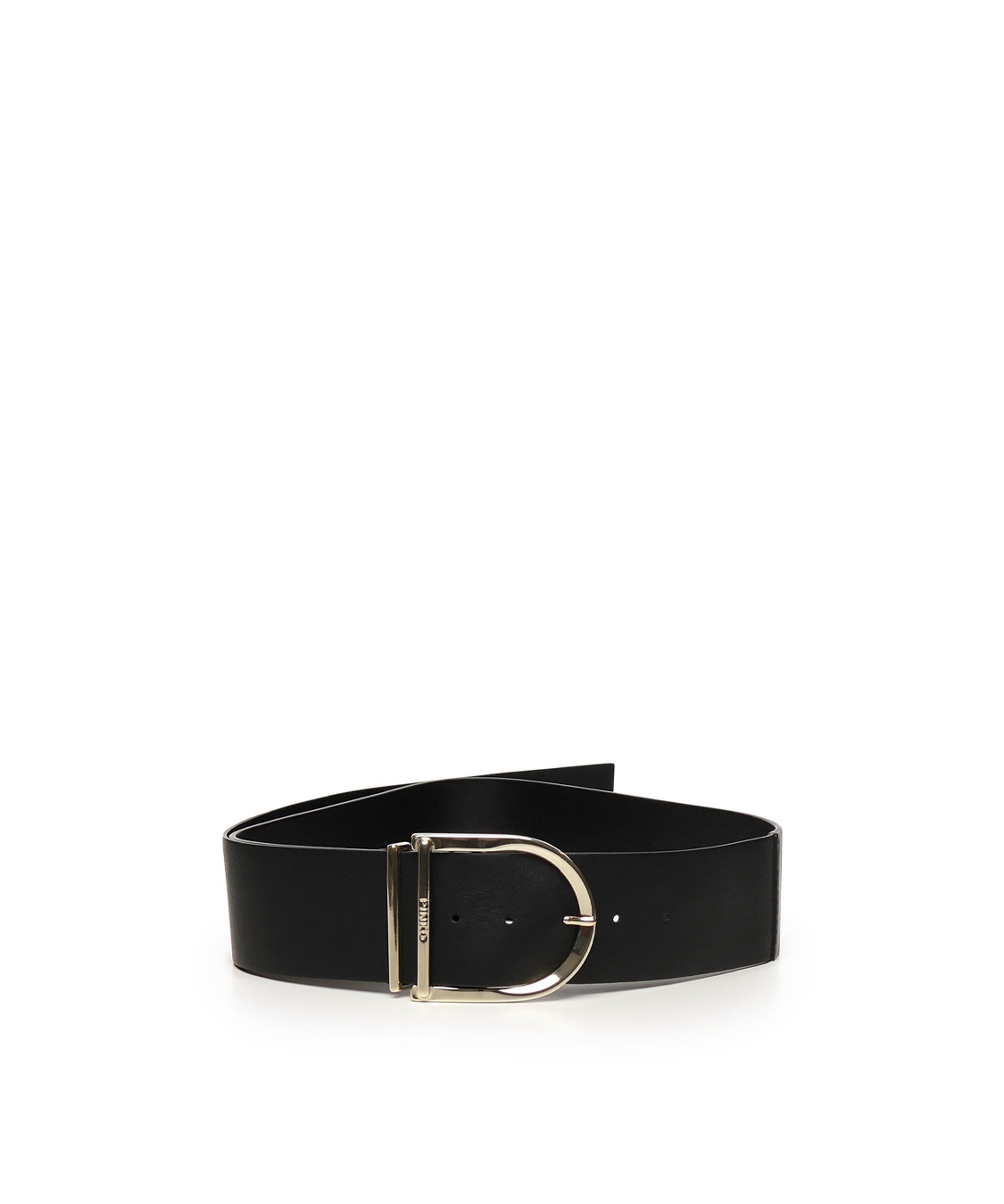 Cintura alta in pelle e nappa 6cm 105205 A2LYZ99L PINKO 