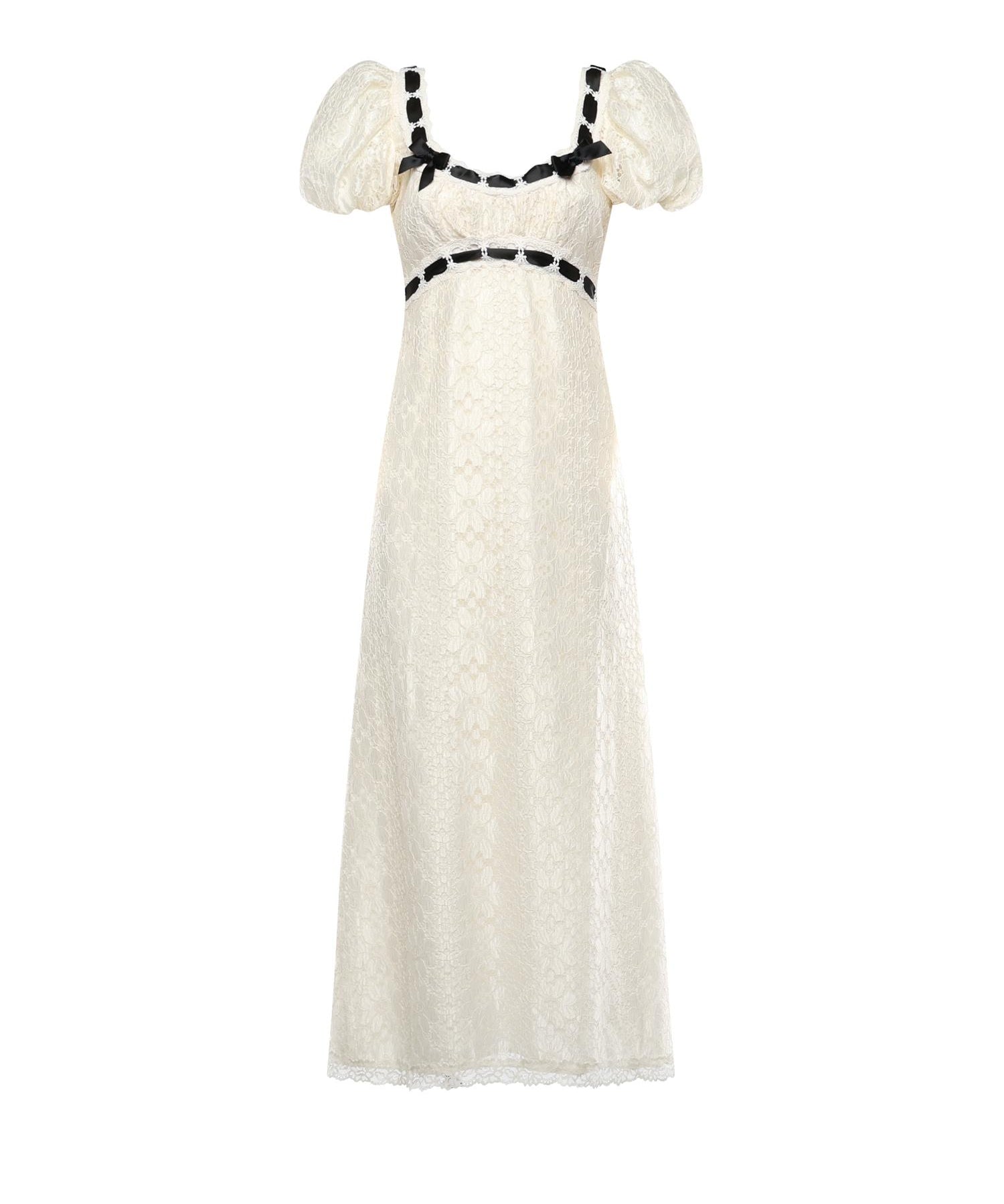Abito lungo in pizzo CD3967 CREAM FOR LOVE & LEMONS 