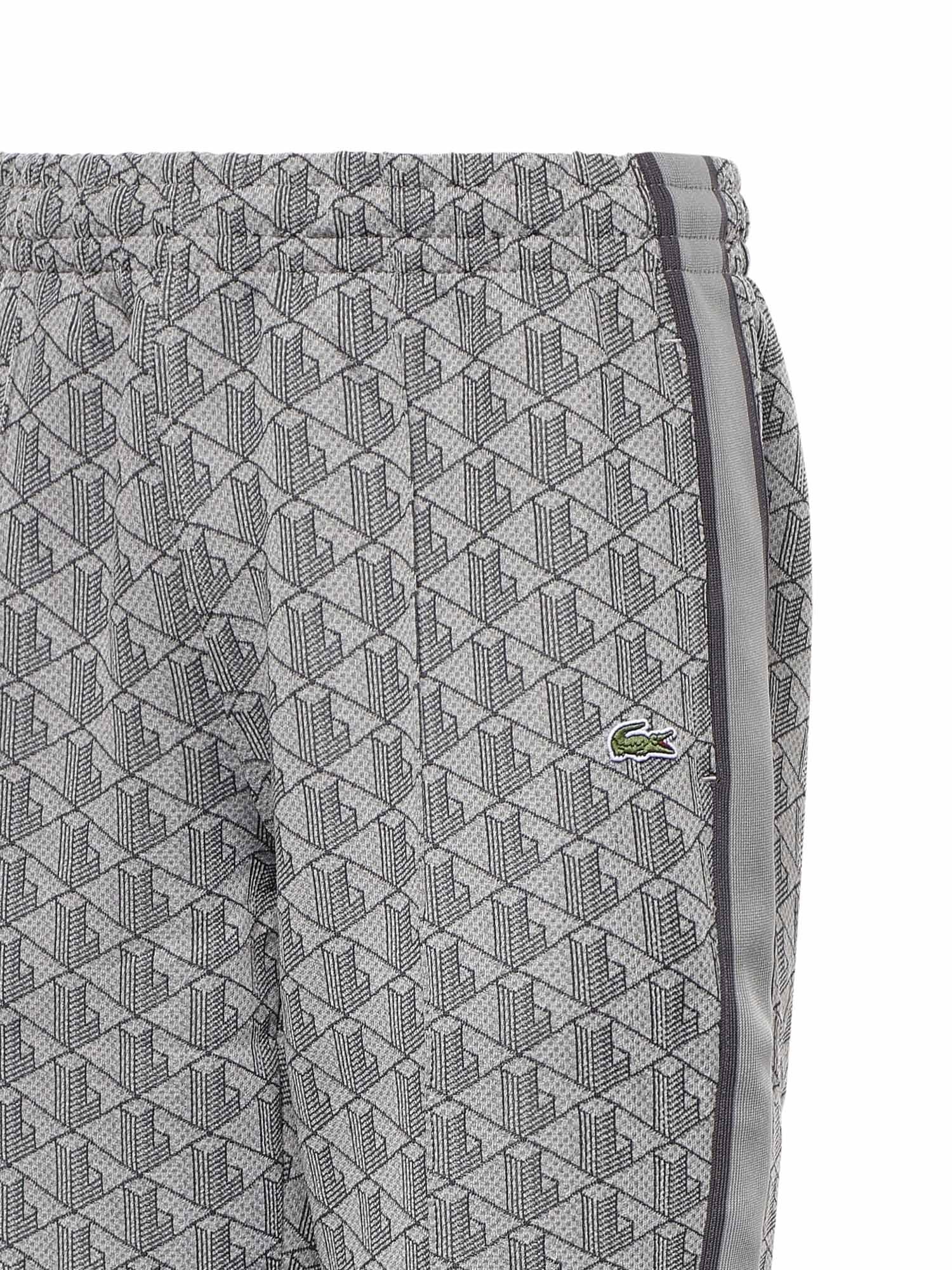 Pantalone jogger con monogramma jacquard XH1440 41I LACOSTE 