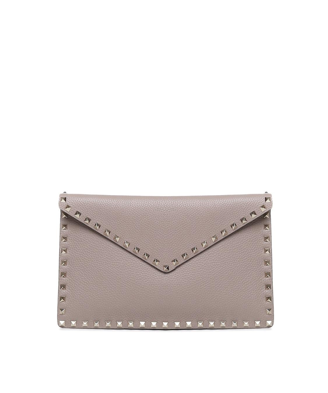 Pouch Rockstud in vitello granato 8W2P0P56 VSHP45 VALENTINO GARAVANI 